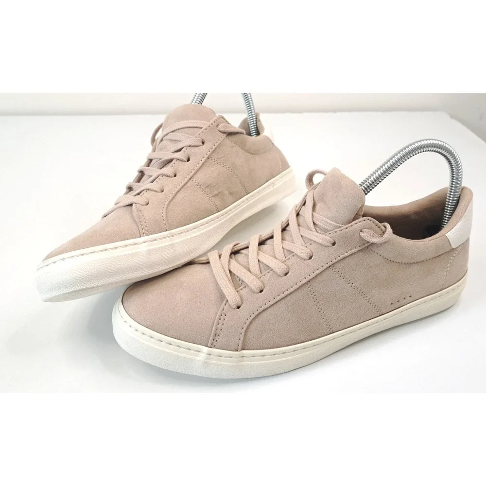 Y2K OLD NAVY Court‎ Sneakers Women's 8 Light Taupe Tennis Shoe Preppy